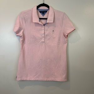 Tommy Hilfiger Women’s Pink Short Sleeve Collared Polo
